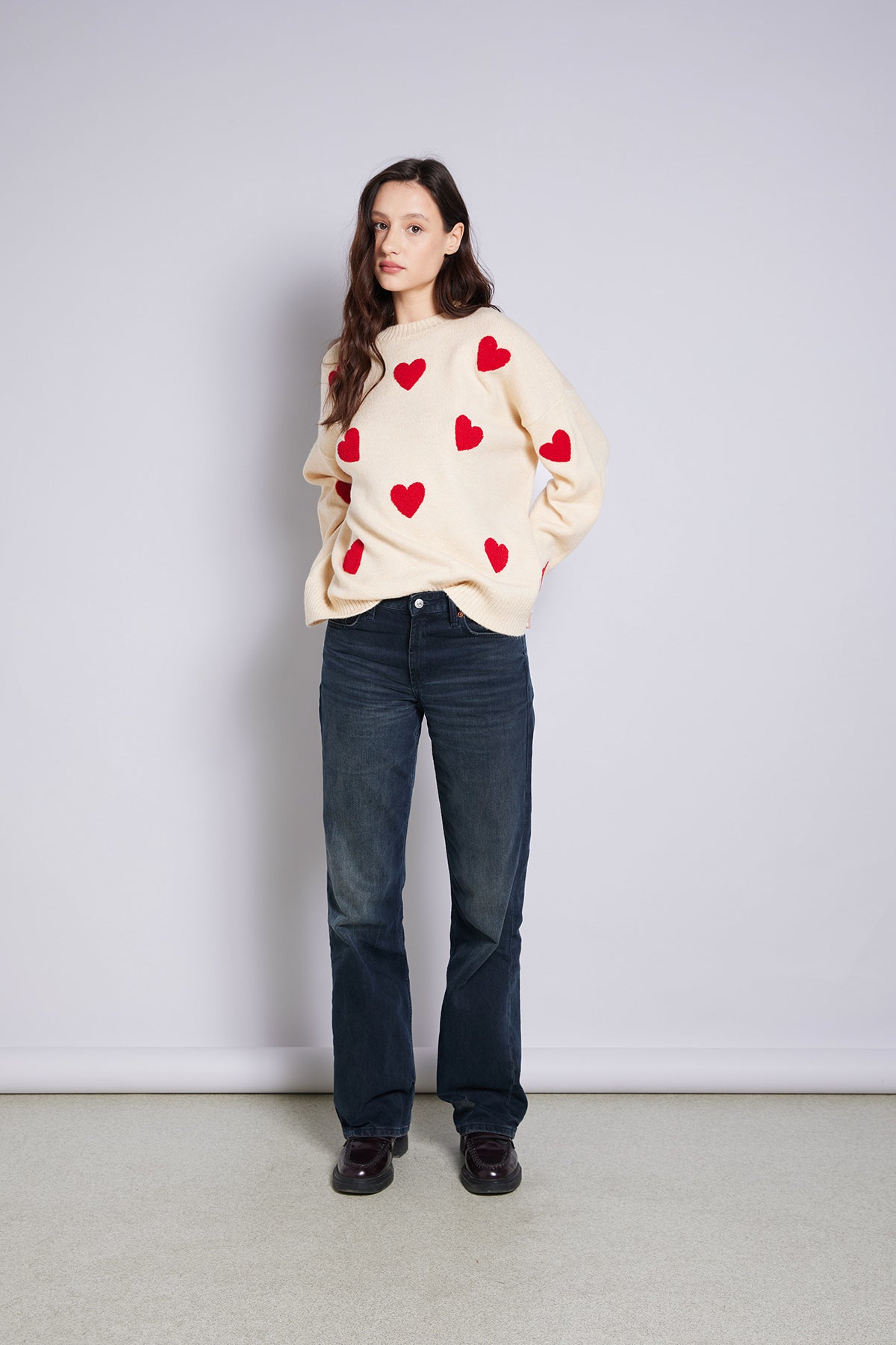 KALP NAKIŞLI TRİKO KAZAK