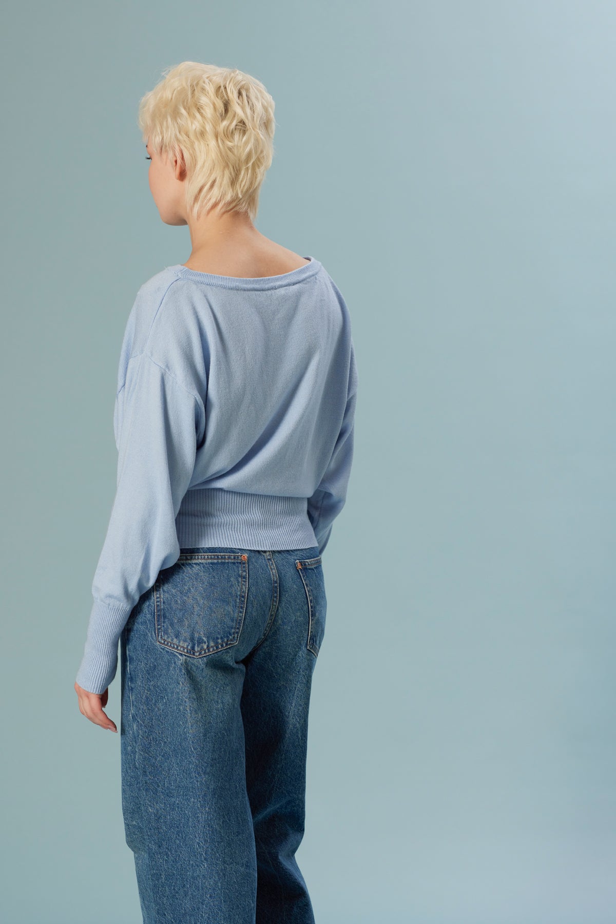 Kayık Yaka Triko Bluz