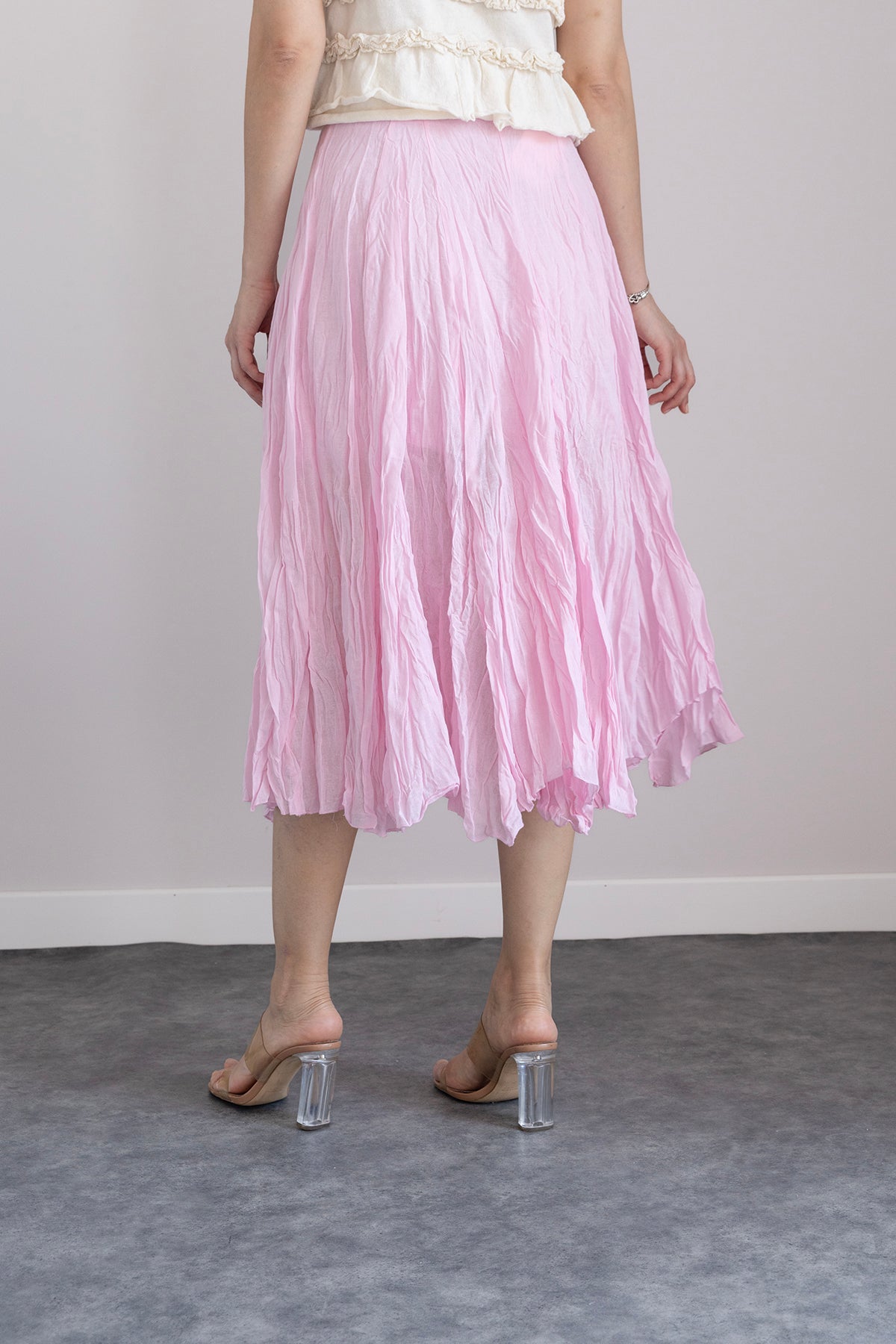 KIRIŞIK GÖRÜNÜMLÜ UZUN ETEK