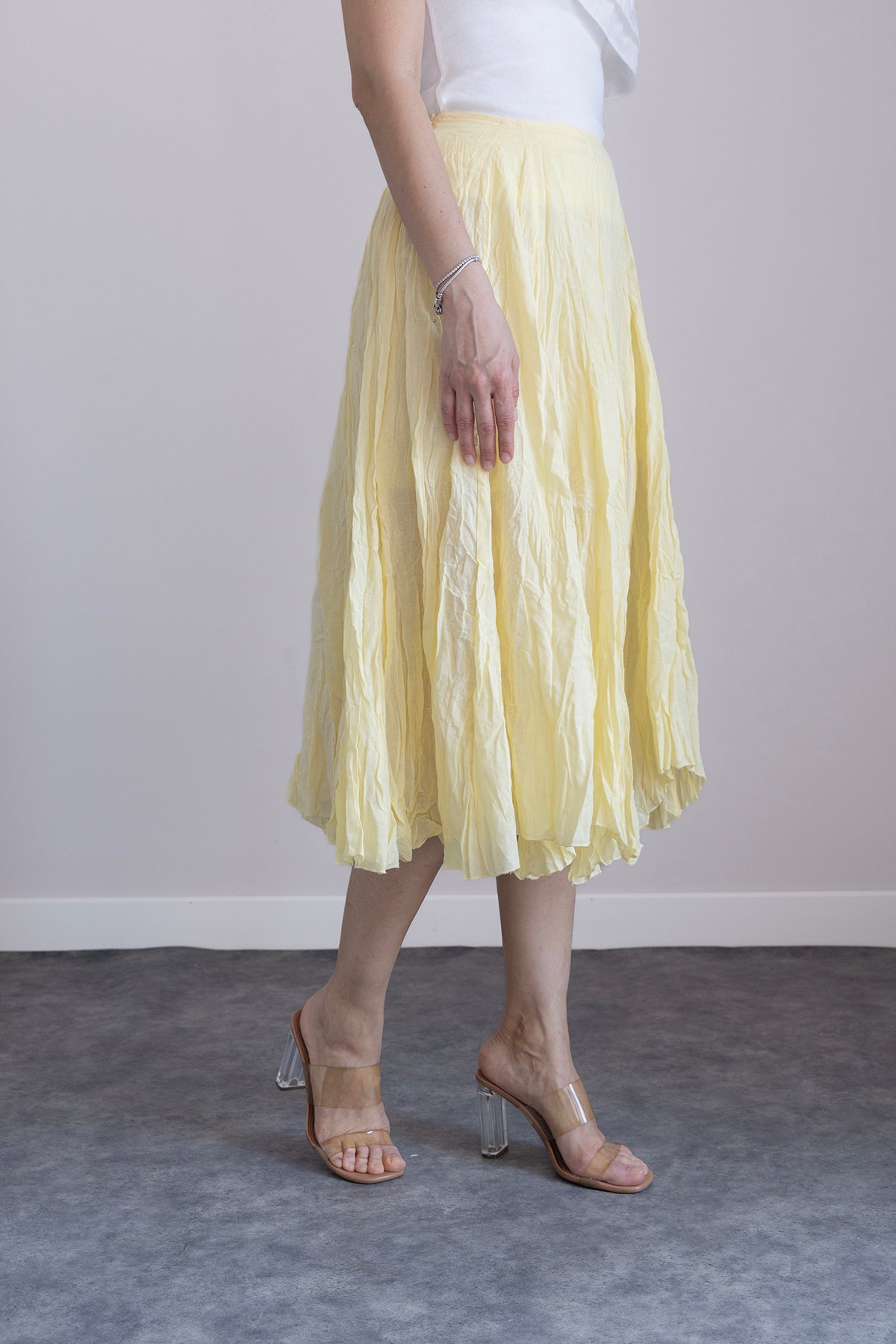 KIRIŞIK GÖRÜNÜMLÜ UZUN ETEK