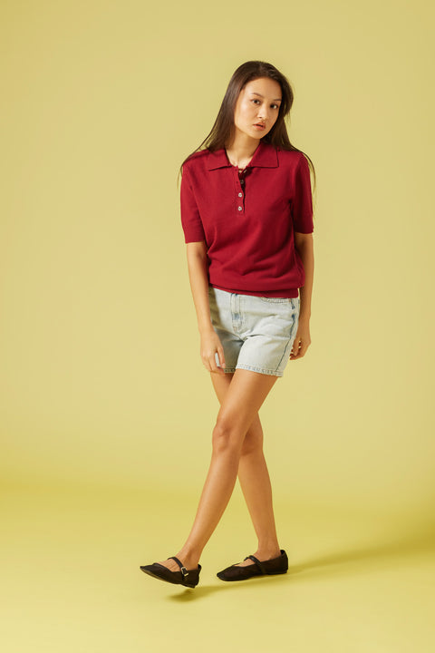 BORDO — KISA KOL POLO YAKA KAZAK