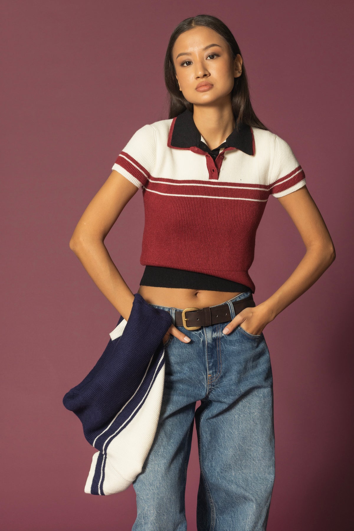 KISA KOL POLO YAKA TRİKO TOP