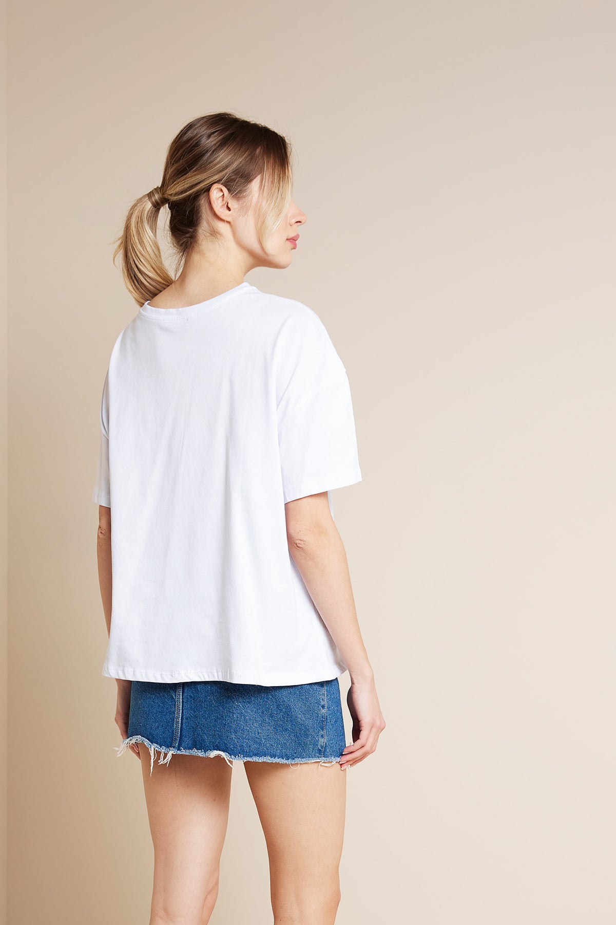 KIZ BASKILI T-SHIRT