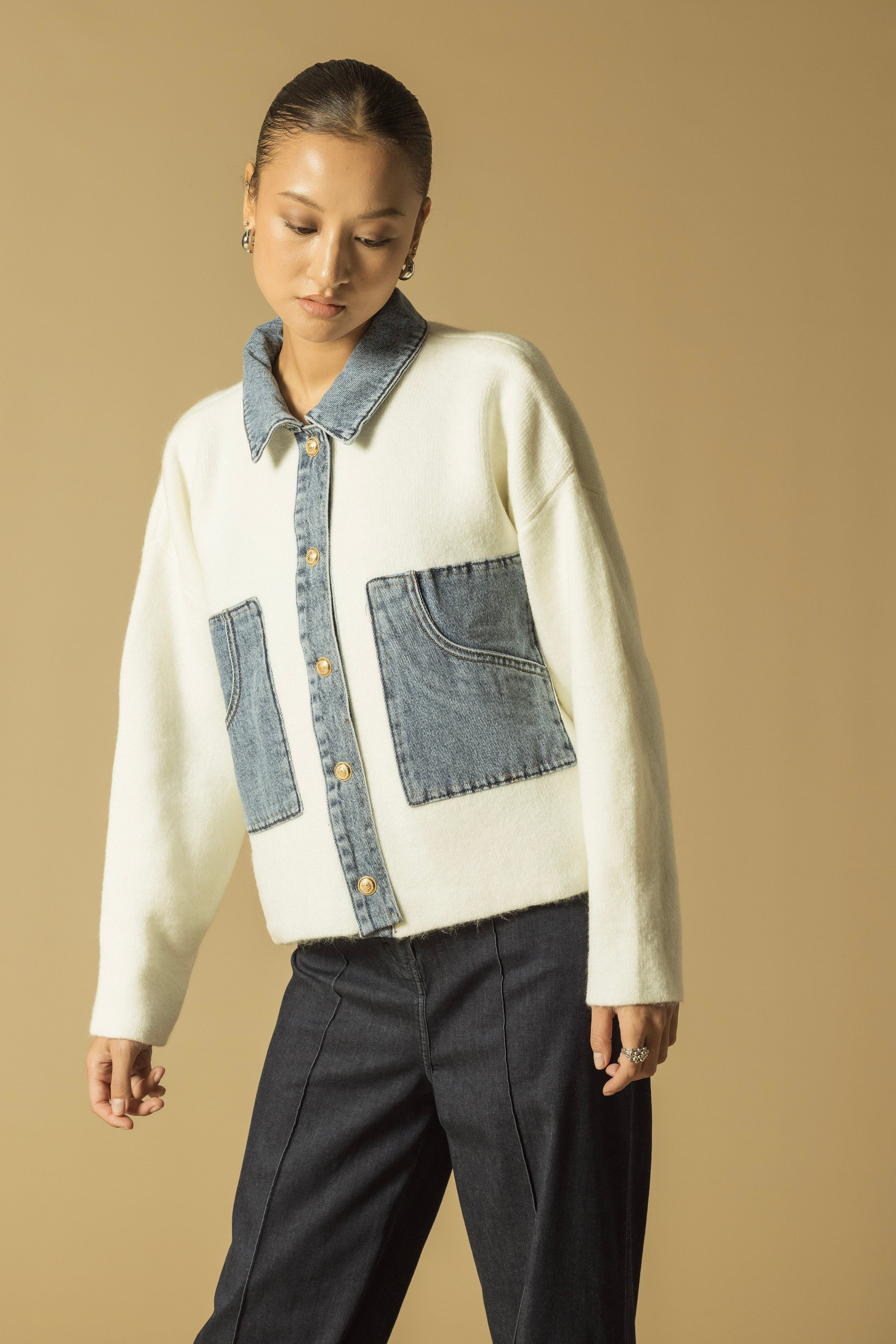 KOT CEPLİ TRİKO HIRKA