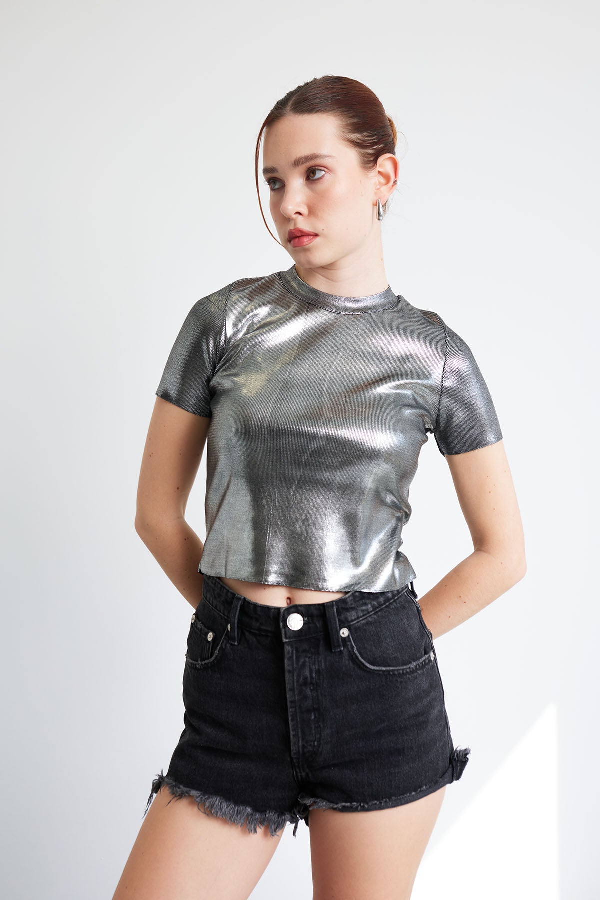 METALİK TRİKO T-SHIRT