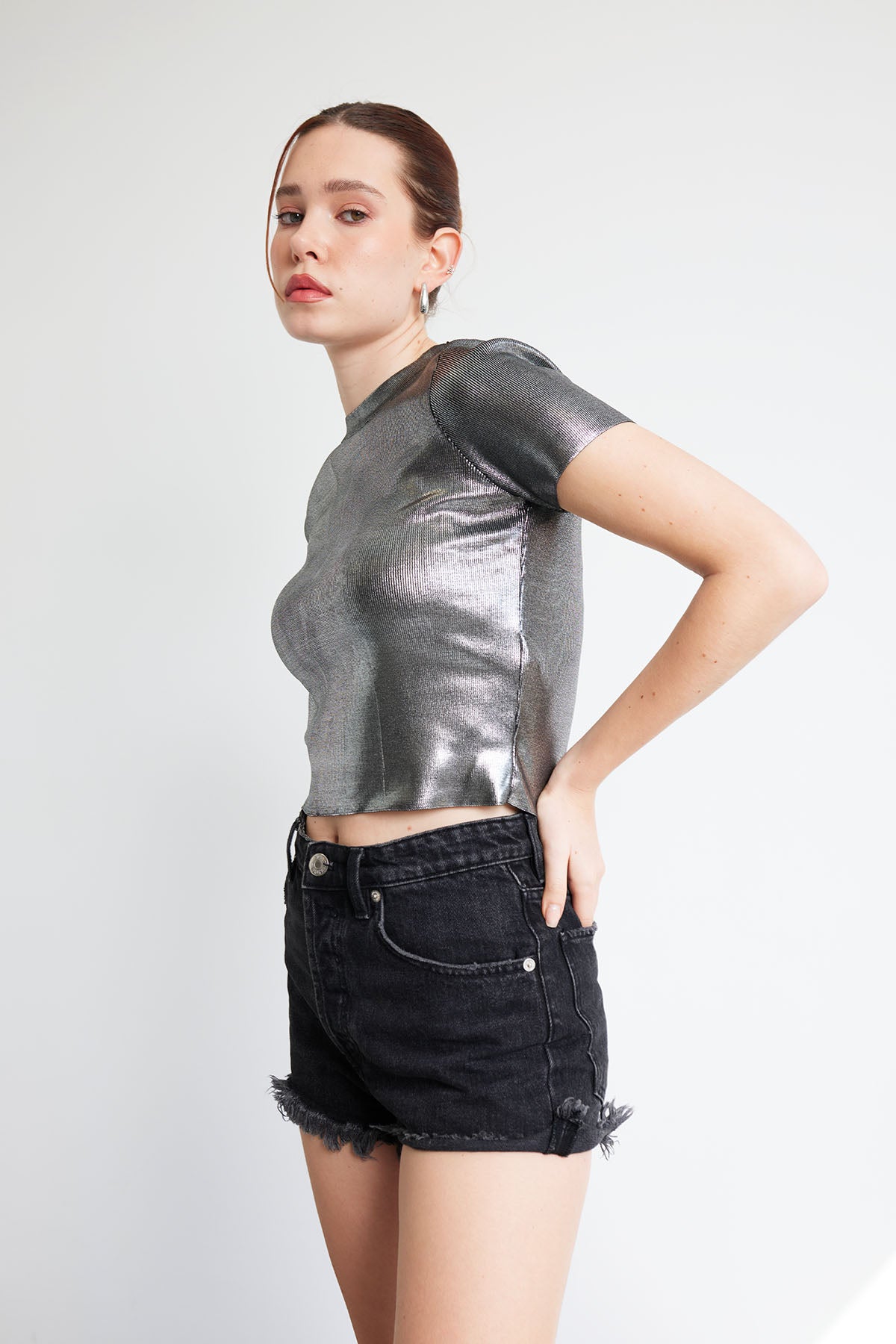 METALİK TRİKO T-SHIRT