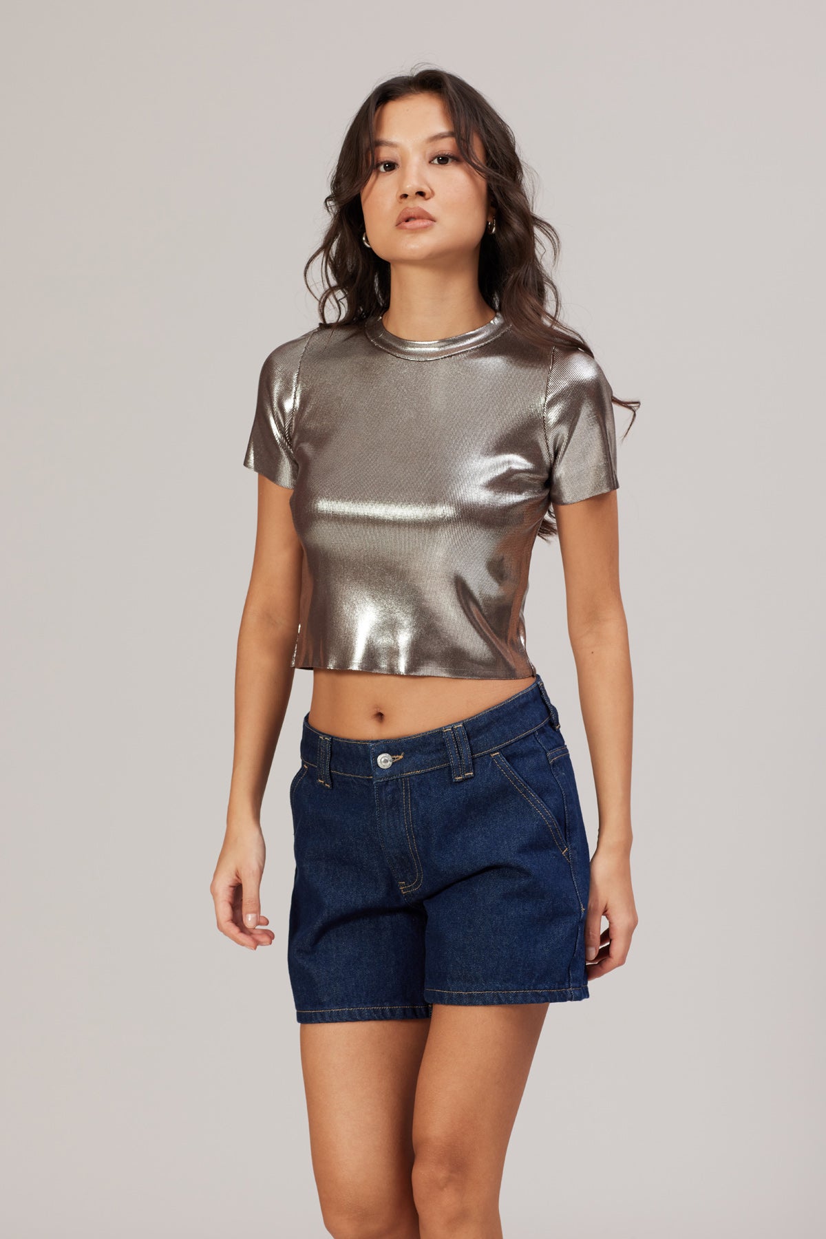 METALİK TRİKO T-SHIRT