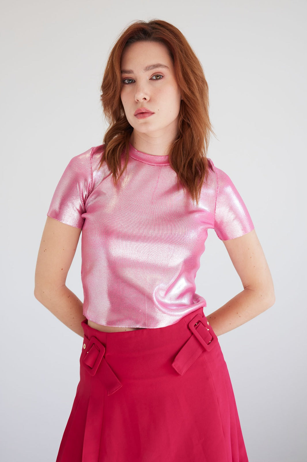 METALİK TRİKO T-SHIRT