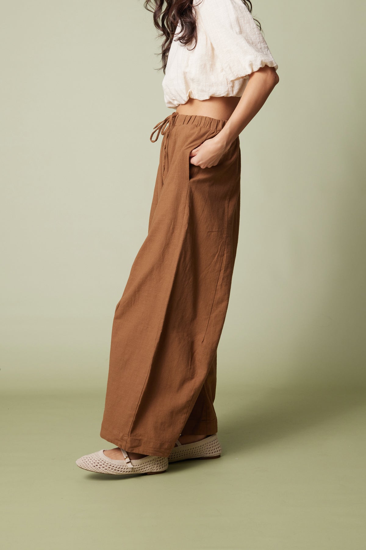 PAMUKLU BARREL FIT PANTOLON