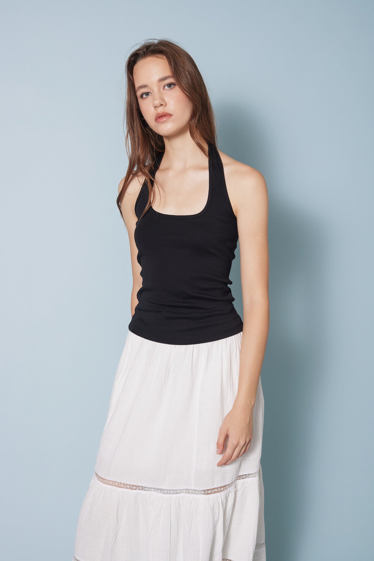 PAMUKLU HALTER TOP