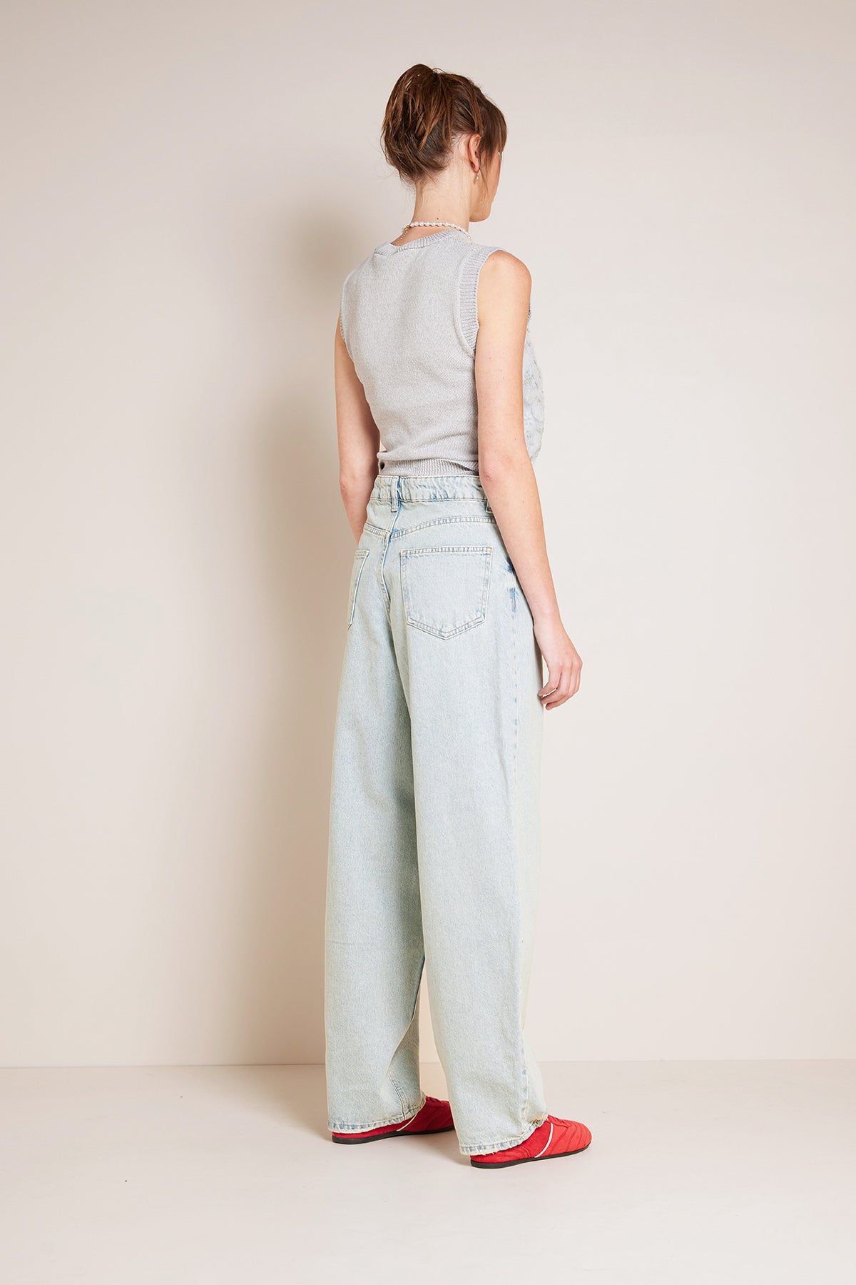 PENS DETAYLI DENIM PANTOLON