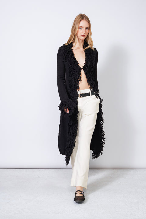 SİYAH — PÜSKÜLLÜ UZUN HIRKA