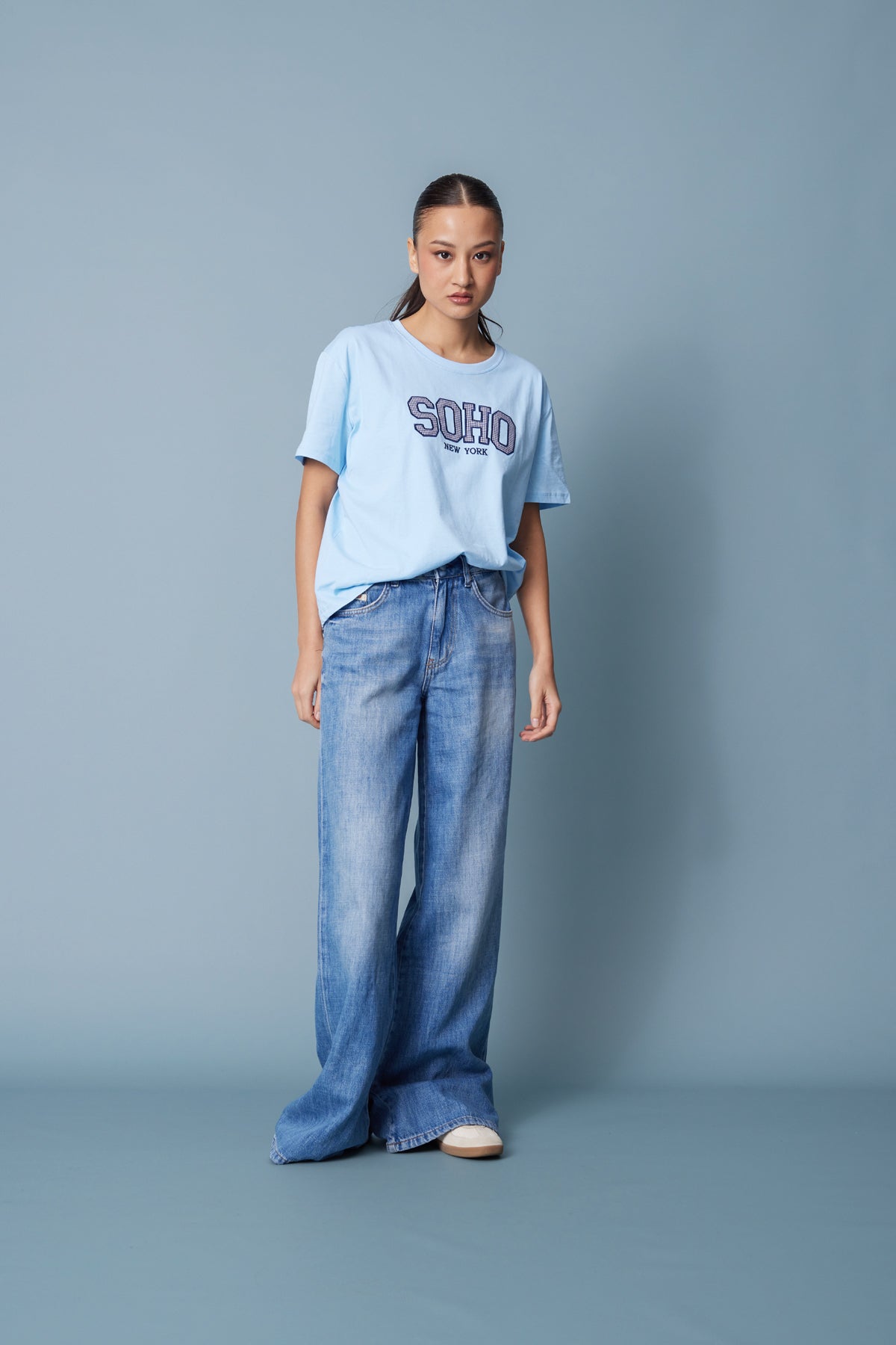 RELAXED FIT DENIM PANTOLON