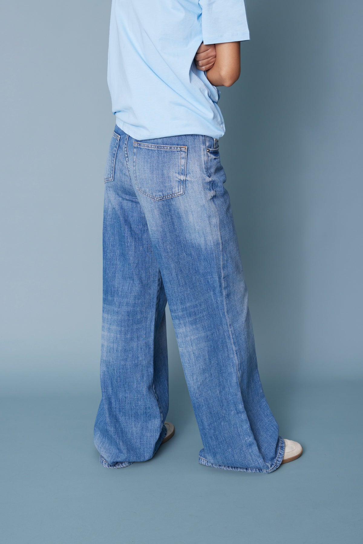 RELAXED FIT DENIM PANTOLON