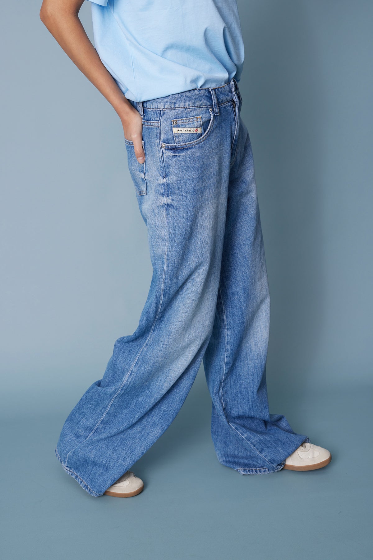 RELAXED FIT DENIM PANTOLON