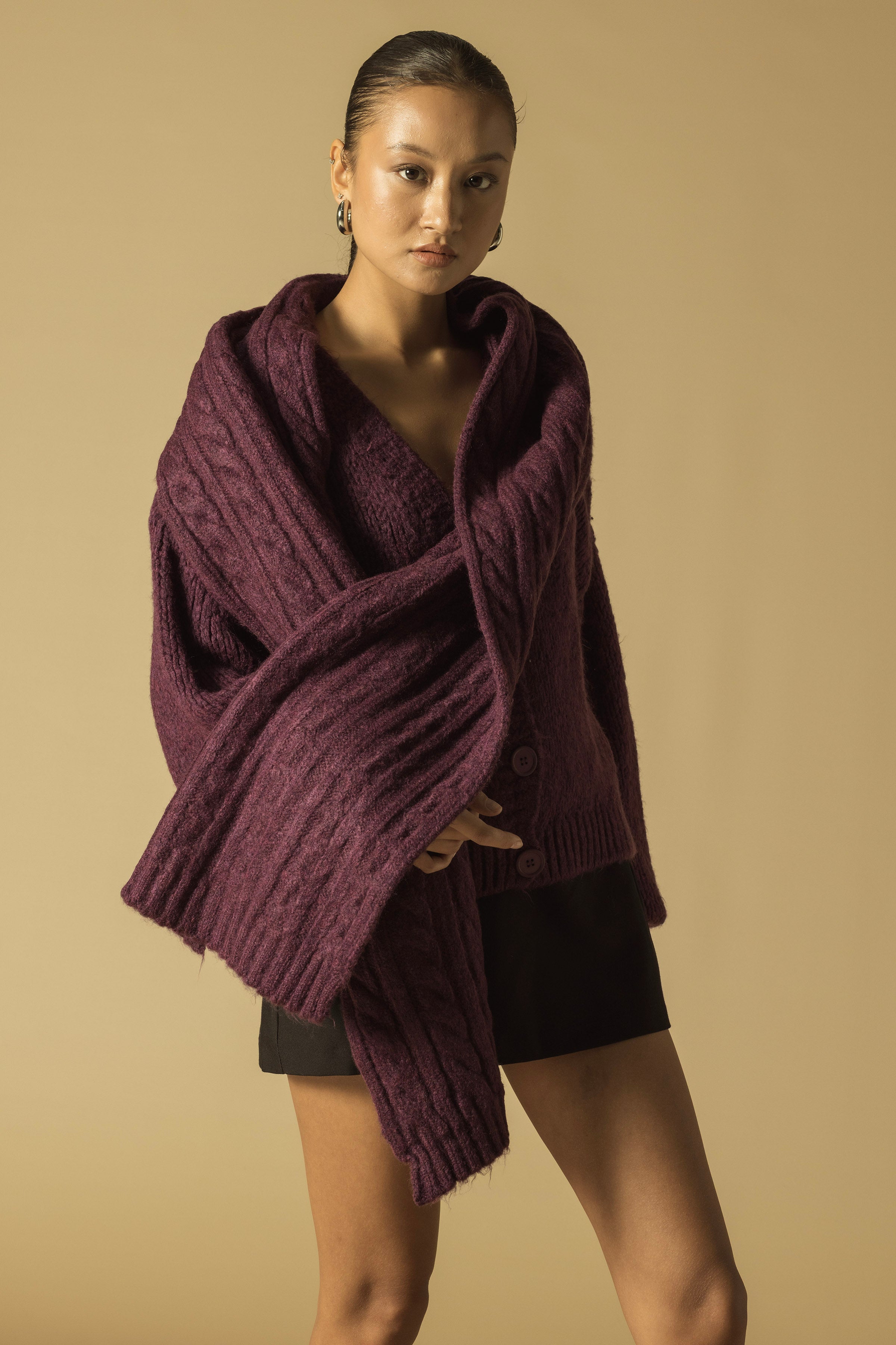 SAÇ ÖRGÜLÜ TRİKO ATKI