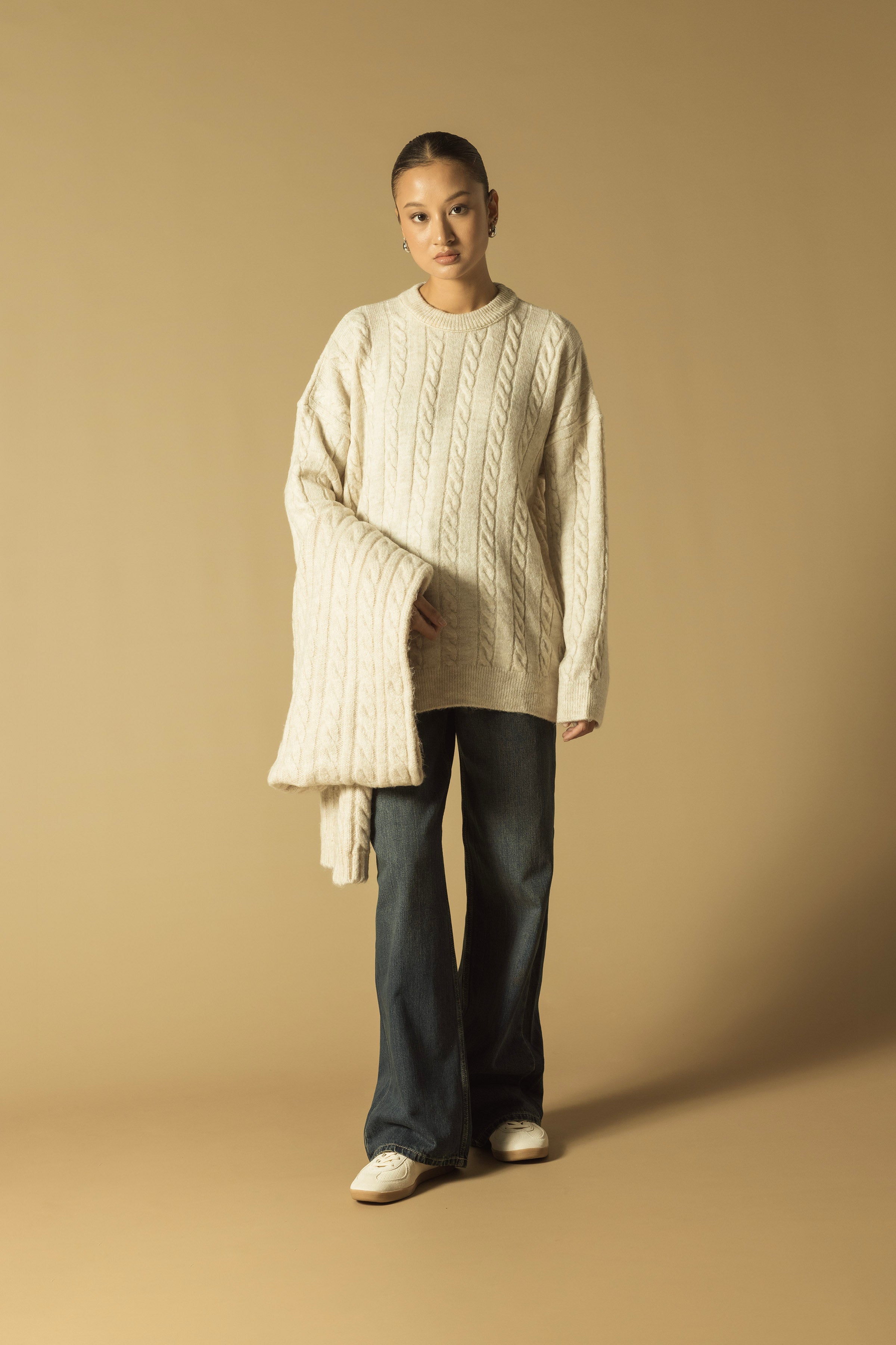 SAÇ ÖRGÜLÜ TRİKO ATKI