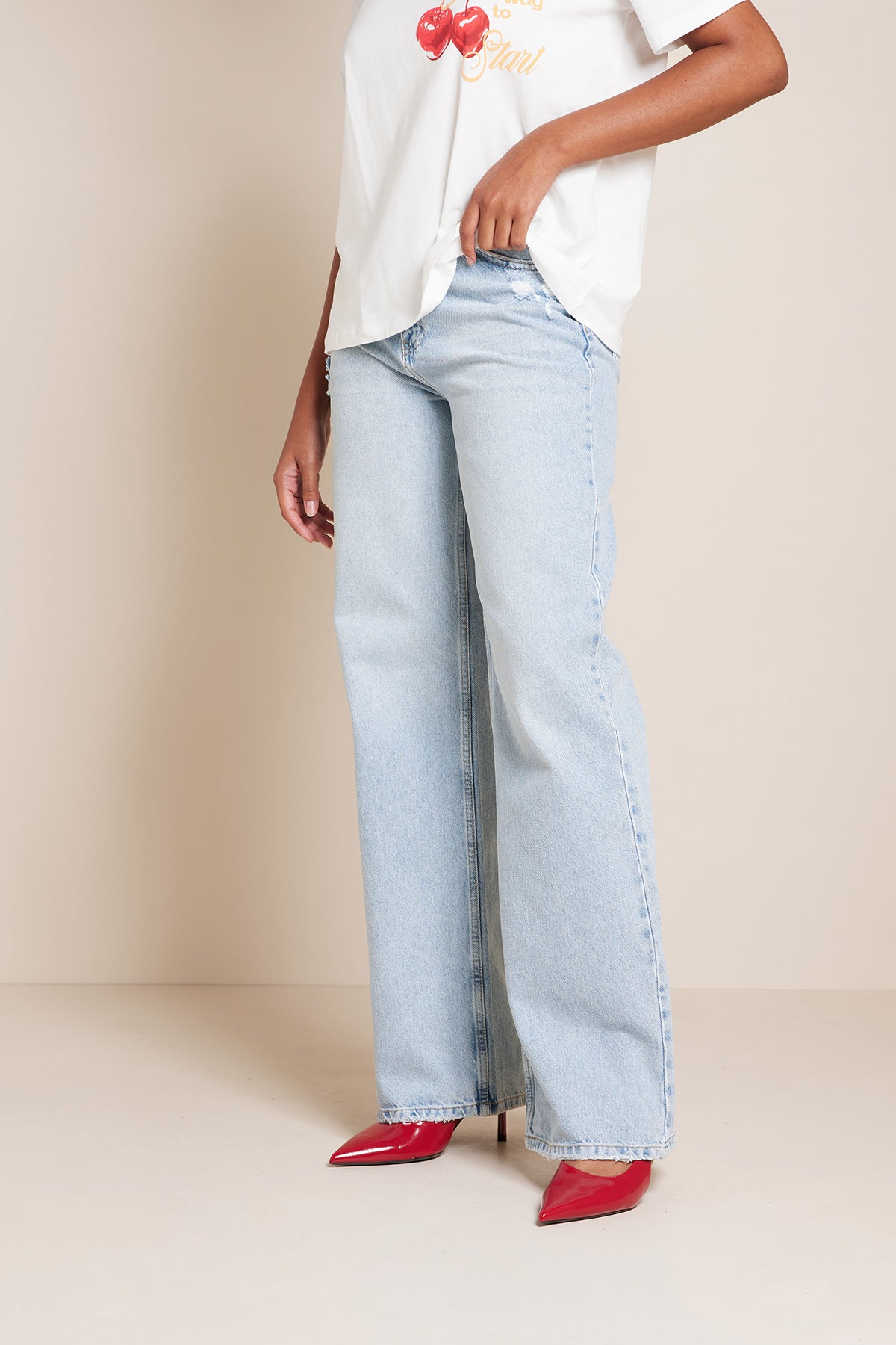 STRAIGHT FIT DENIM PANTOLON