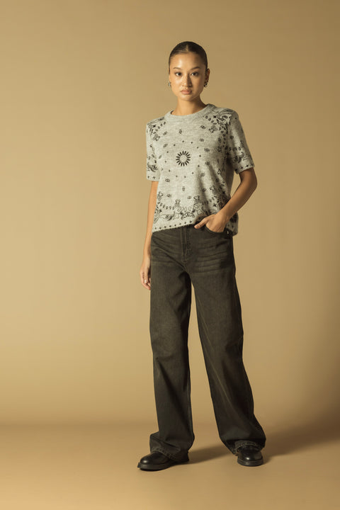 SİYAH — STRAIGHT FIT DENIM PANTOLON