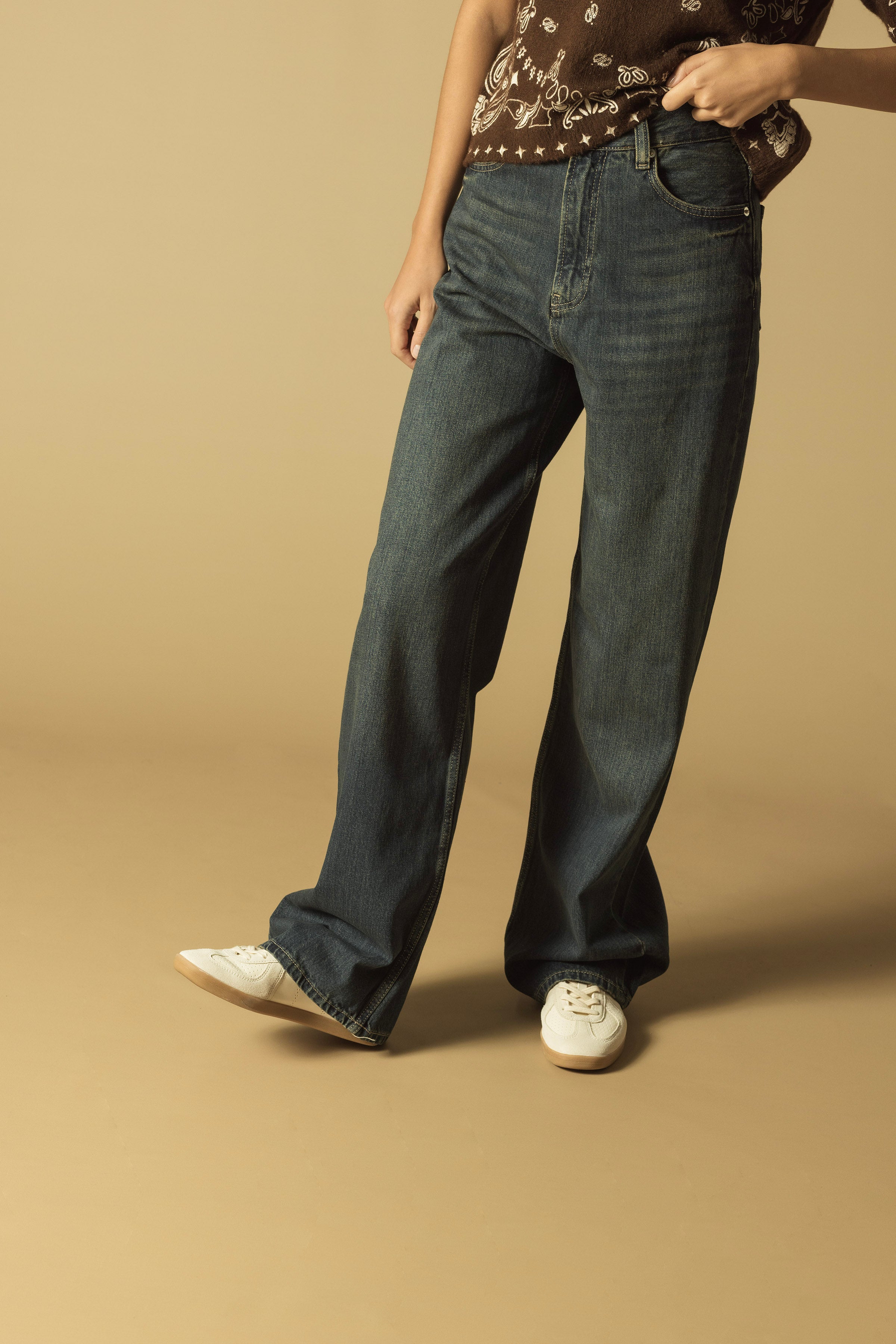 STRAIGHT FIT DENIM PANTOLON