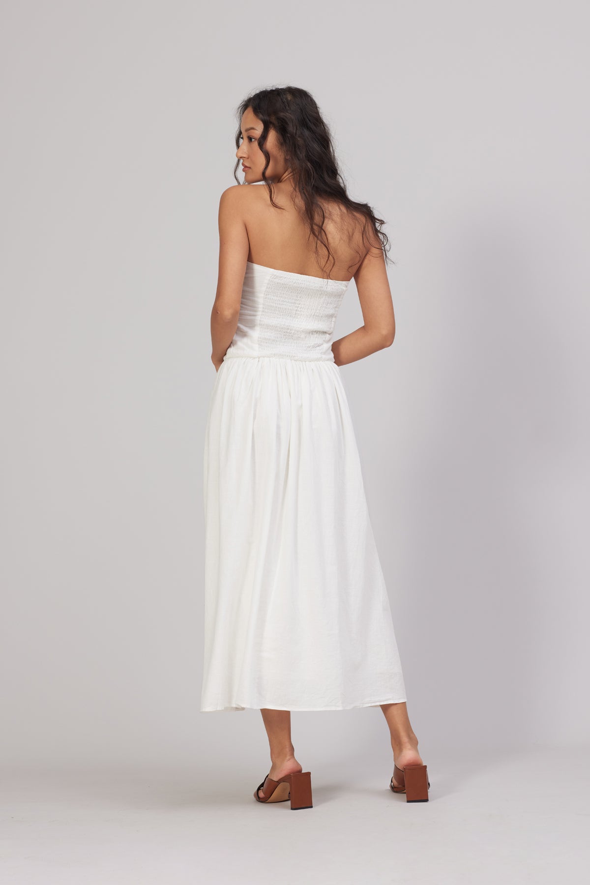 STRAPLEZ MAXI ELBISE