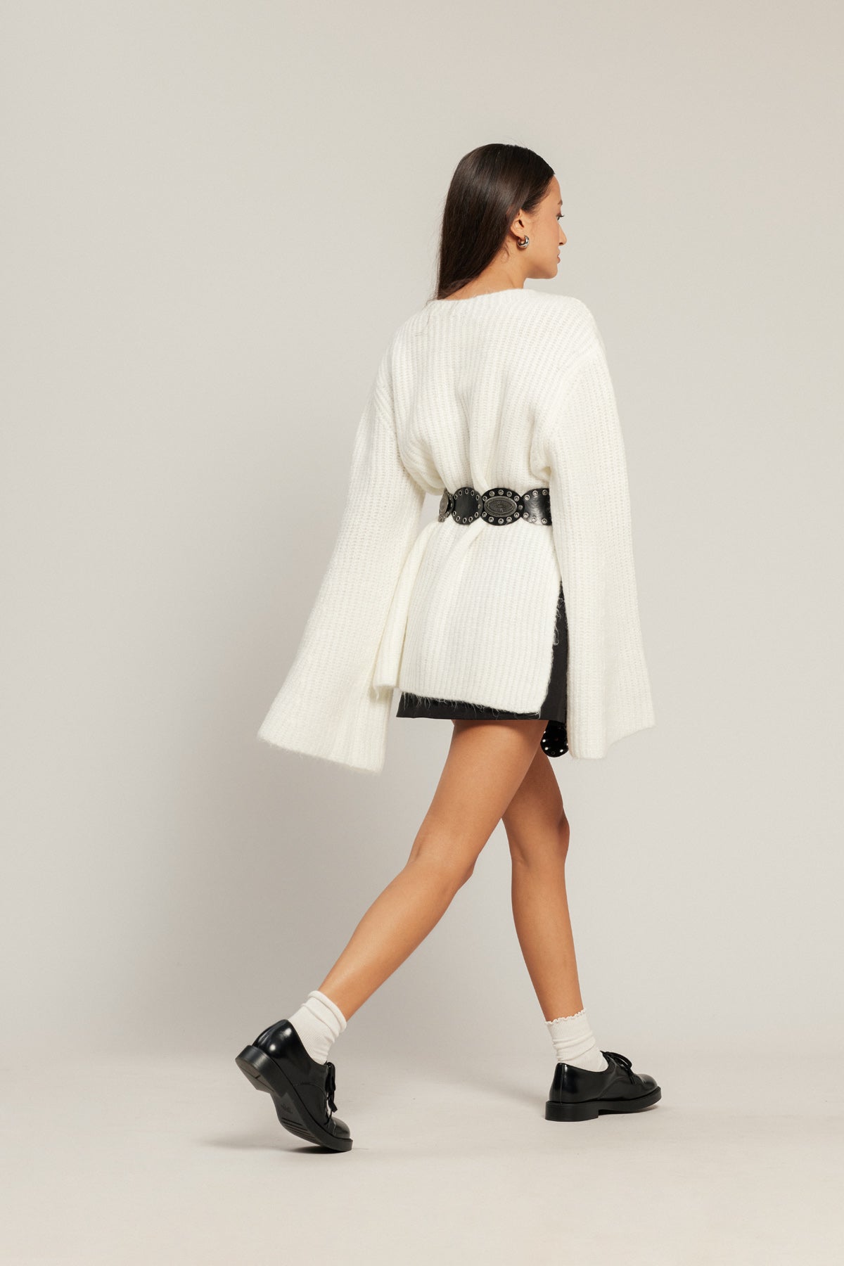 YIRTMAÇLI OVERSIZE TRİKO KAZAK